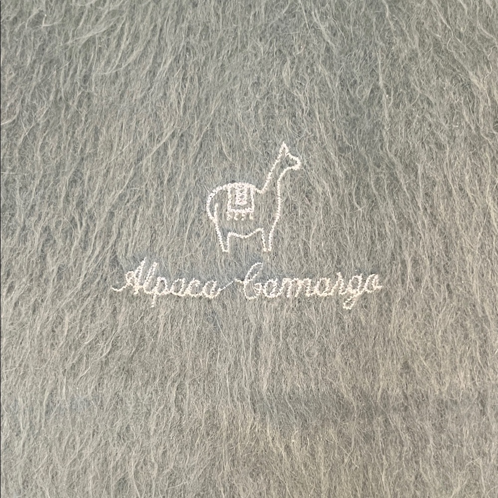 Alpaca Camargo scarf‎ with fringe - Picture 2 of 11
